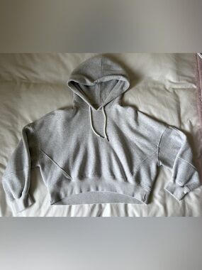 Abercrombie & Fitch Women's Essential Mini Sunday Hoodie Light Grey
